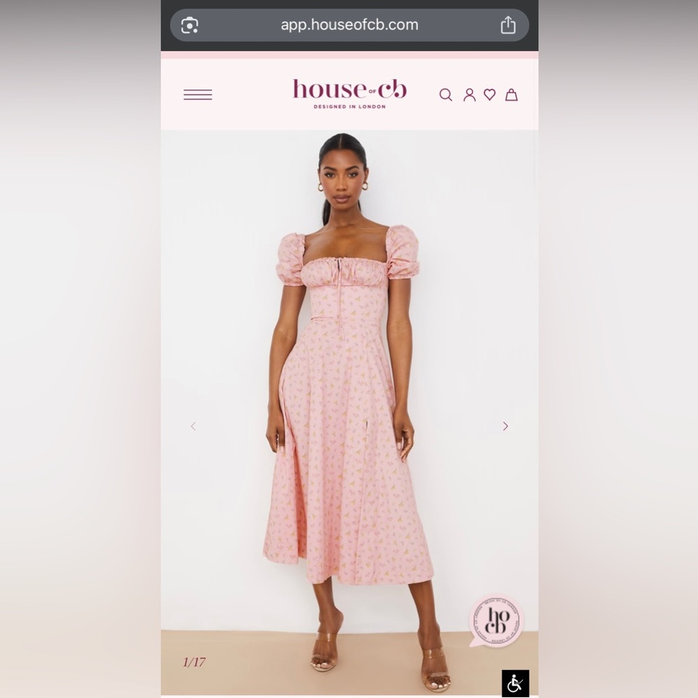 Tallulah House of CB Pink Dress with Ruched Detail